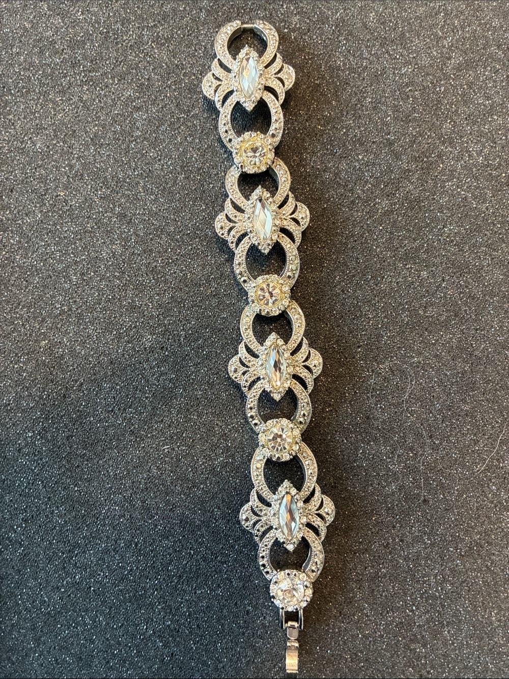 Lia Sophia Silver Crystal Link Bracelet